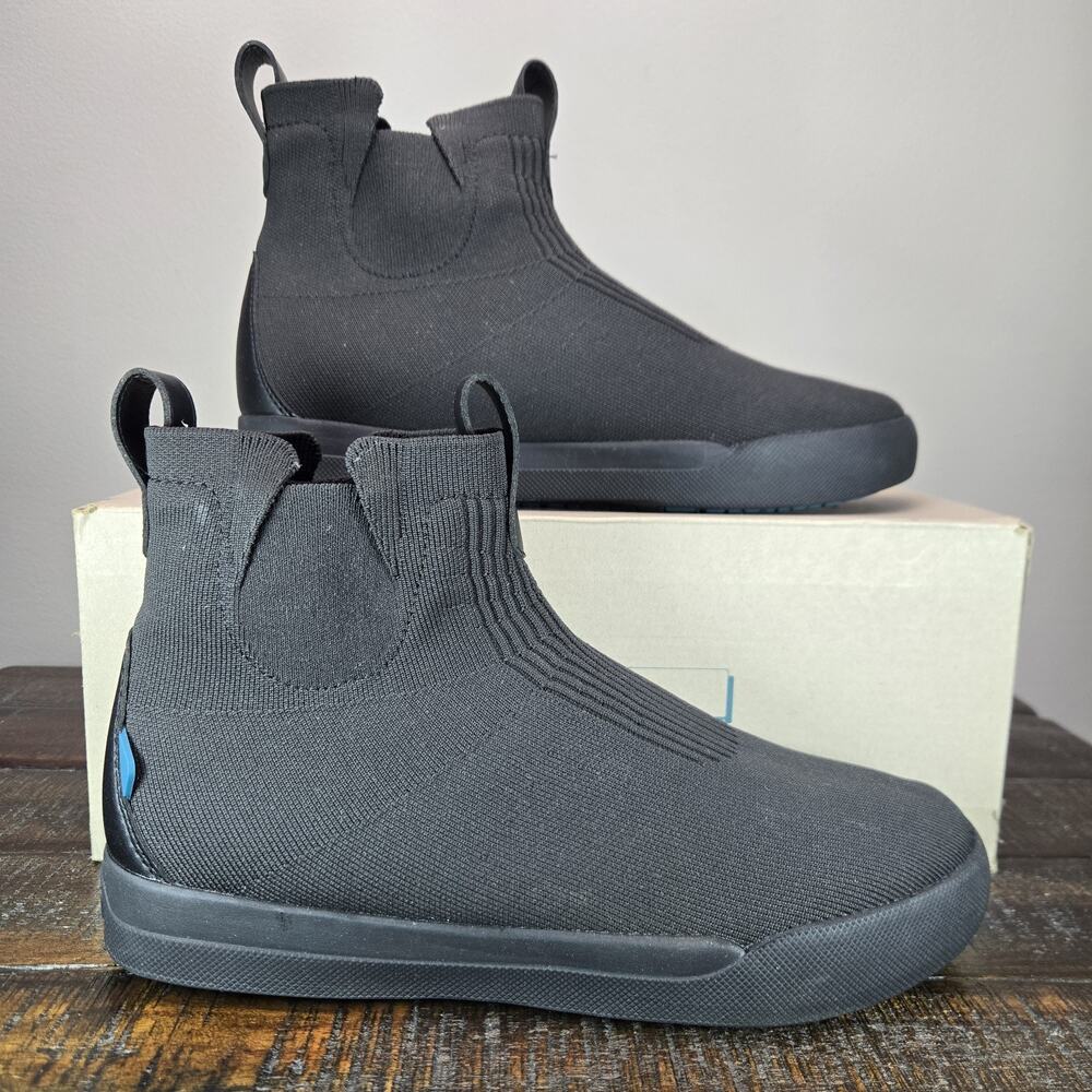 Vessi Weekend Chelsea Mens Size 8 Waterproof Shoes Asphalt Black Black